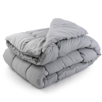 Ковдра Руно - Soft Line всесезонна сіра двоспальна 172x205 см 300 гр/м2 (28702)