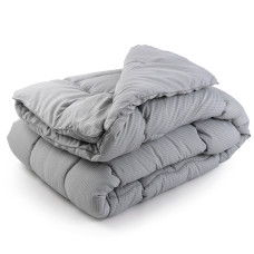 Ковдра Руно - Soft Line всесезонна сіра полуторна 140x205 см 300 гр/м2 (28701)