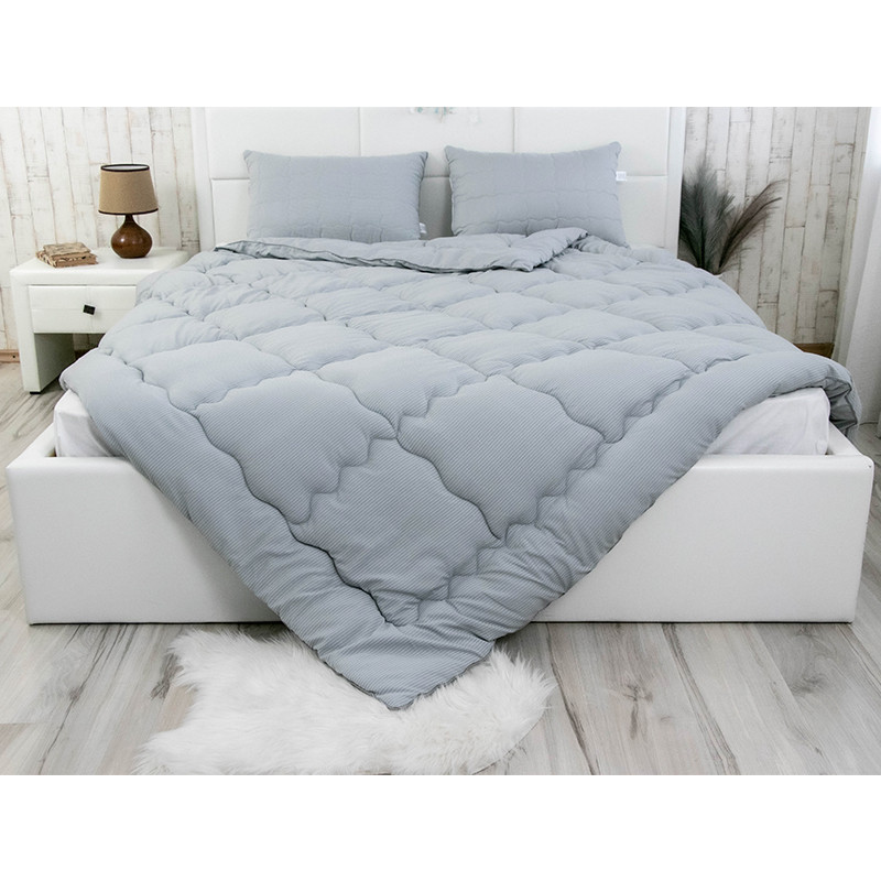 Ковдра Руно - Soft Line всесезонна сіра полуторна 140x205 см 300 гр/м2 (28701) Ковдра Руно - Soft Line всесезонна сіра полуторна 140x205 см 300 гр/м2 (28701)