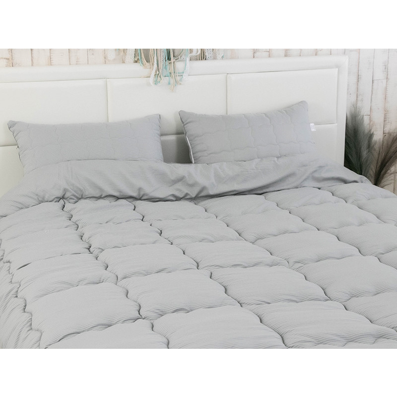 Ковдра Руно - Soft Line всесезонна сіра полуторна 140x205 см 300 гр/м2 (28701) Ковдра Руно - Soft Line всесезонна сіра полуторна 140x205 см 300 гр/м2 (28701)