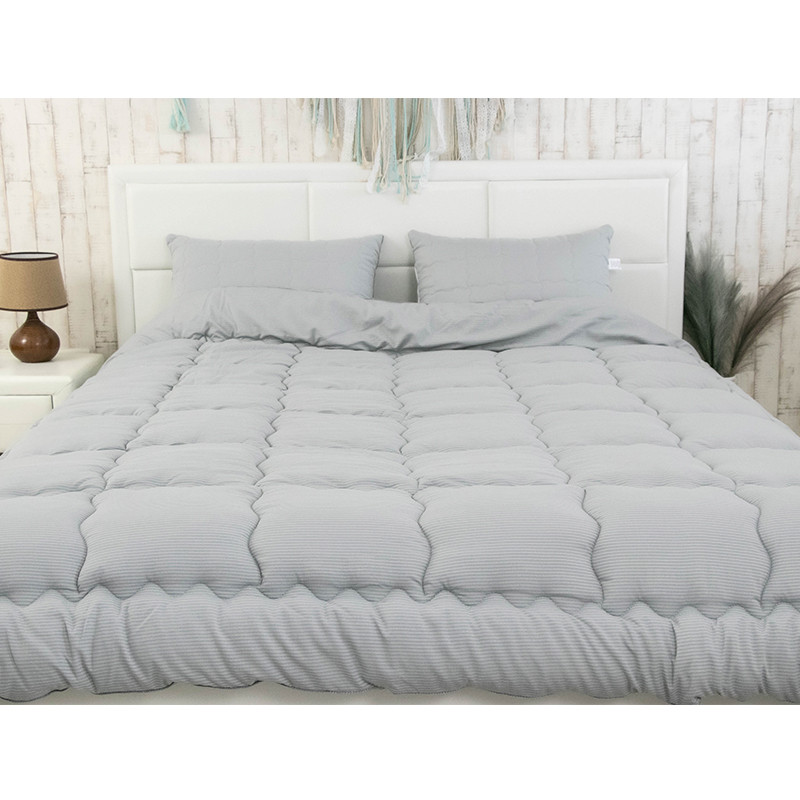 Ковдра Руно - Soft Line всесезонна сіра полуторна 140x205 см 300 гр/м2 (28701) Ковдра Руно - Soft Line всесезонна сіра полуторна 140x205 см 300 гр/м2 (28701)