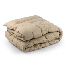 Ковдра Руно - вовняна тепла бежева євро 200x220 см 450 гр/м2 (22369)