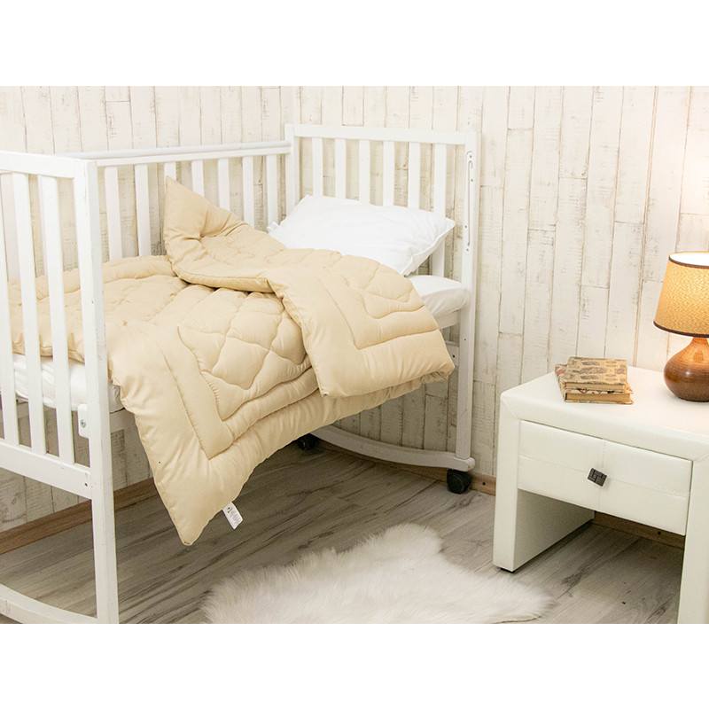 Дитяча ковдра Руно - вовняна тепла бежева 105x140 см 450 гр/м2 (28891) Дитяча ковдра Руно - вовняна тепла бежева 105x140 см 450 гр/м2 (28891)