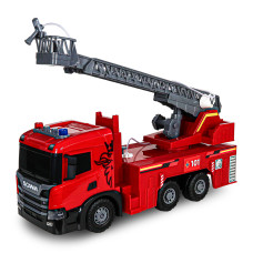 Автомодель серії Super Big Truck – Пожежна машина Scania (світло, звук, функція води)