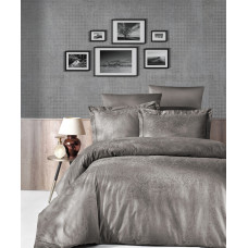 Постільна білизна First Choice сатин жаккард — Tecna mink євро