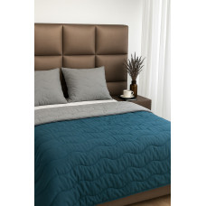 Ковдра ArCloud — Double Face Grey Indian Teal 200*220 євро (350 г/м2)