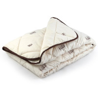 Ковдра Руно - Sheep Soft вовняна тепла бежева двоспальна 172x205 см 320 гр/м2 (29108)