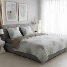 Постільна білизна Isleep Viluta ранфорс з простирадлом на гумці (160*200) - 25403 двоспальна