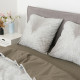 Постільна білизна Isleep Viluta ранфорс з простирадлом на гумці (160*200) - 25403 двоспальна