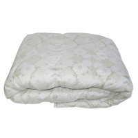 Ковдра вовняна стьобана Vladi - Бежева жакард тепла 200*220 євро (400 гр/м2)