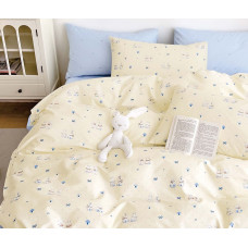 Дитяча постільна білизна для немовлят Viluta сатин твіл — 800 з простирадлом на гумці