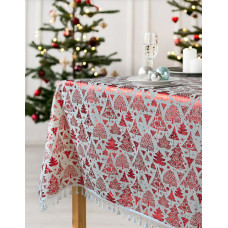 Скатертина Iris Home - New Year червона 140*180