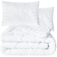 Набір ковдра з подушками IDEIA — CloudDream штучний пух 200x220 + 50x70 (2 шт.) євро