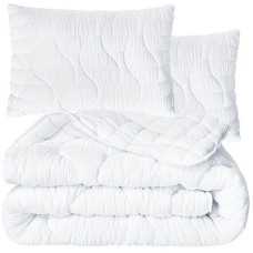 Набір ковдра з подушками IDEIA — CloudDream штучний пух 200x220 + 50x70 (2 шт.) євро