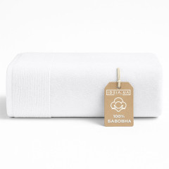 Рушник махровий бавовна IDEIA - 70x140 білий 600 г/м2