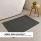 Килимок для ніг і ванної кімнати IDEIA - 50х70 см бавовна жаккард з ніжками темно-сірий (700 гр/м2)