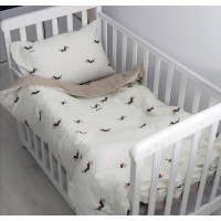 Дитяча постільна білизна для немовлят Viluta сатин твіл - 807 на гумці