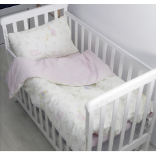 Дитяча постільна білизна для немовлят Viluta сатин твіл - 806 на гумці