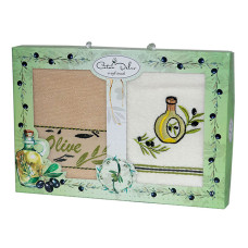 Набір рушників кухонних Gursan - 40*60 (2 шт) Оливка-02