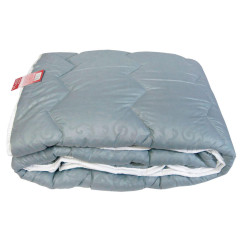 Ковдра вовняна стьобана Vladi - Сіра 140x205 тепла полуторна (400 гр/м2) оптом