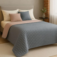 Покривало IDEIA - Silhouette сіре двостороннє 240х260