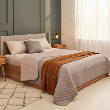 Покривало IDEIA - Silhouette двостороннє бежеве 240х260