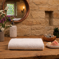 Рушник махровий Viluta — Білий 70*140 петля 20/2 (500 г/м2)