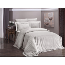 Постільна білизна First Choice сатин Deluxe - Novel Line Sand євро