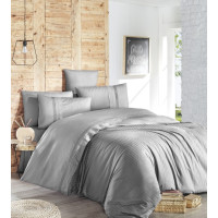 Постільна білизна First Choice ранфорс Deluxe - Gala grey євро