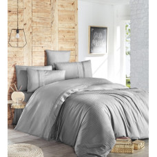 Постільна білизна First Choice ранфорс Deluxe - Gala grey євро