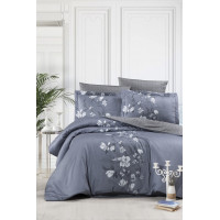 Постільна білизна First Choice сатин - Evan Indigo євро