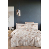 Постільна білизна First Choice сатин - Sofira Beige євро