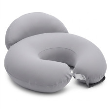 Подушка для годування IDEIA 60х70х16 - Диванчик трикотаж з карабіном сірий-беж