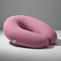 Подушка для вагітних і годування IDEIA SeiDesign 30x190 трикотаж з ґудзиком пудра