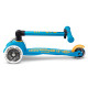 Самокат MICRO складної серії Mini Deluxe Foldable LED – Блакитний океан