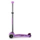 Самокат Micro серії Maxi Deluxe Glow LED - Сяюче-пурпурний