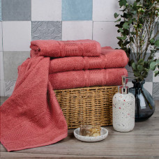 Рушник махровий Aisha - Royal кораловий 50*90 (400 г/м2)