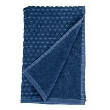 Рушник махровий Aisha жакард — Ромб темно-синій 40*60 (410 г/м2)
