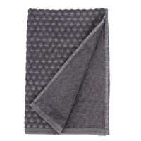 Рушник махровий Aisha жакард — Ромб темно-сірий 40*60 (410 г/м2)