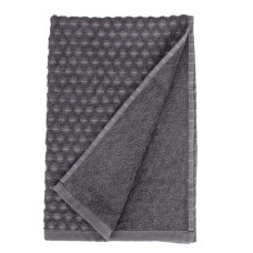 Рушник махровий Aisha жакард — Ромб темно-сірий 40*60 (410 г/м2)