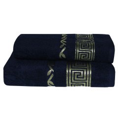 Рушник Parisa — J-022 Caesar темно-синій 70*140 (430 г/м2)