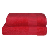 Рушник Parisa Terry Waffle — J-403 червоний 70*140 (550 г/м2)