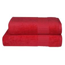 Рушник Parisa Terry Waffle — J-403 червоний 50*90 (550 г/м2)