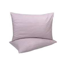 Наволочки Lotus Готель - Сатин Страйп 1*1 ліловий Туреччина 70*70 (2 шт) оптом