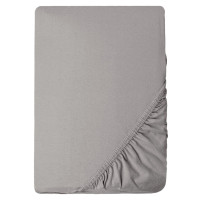 Простирадло трикотажне еластичне на резинці IDEIA - 180/200х200х35 см бавовна Сірий