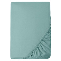 Простирадло трикотажне еластичне на резинці IDEIA - 80/90х200х35 см бавовна М'ята