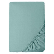 Простирадло трикотажне еластичне на резинці IDEIA - 80/90х200х35 см бавовна М'ята