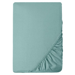 Простирадло трикотажне еластичне на резинці IDEIA - 80/90х200х35 см бавовна М'ята