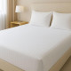 Простирадло IDEIA жаккард сатин страйп бавовна готель 200x220 Білий
