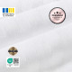 Простирадло IDEIA жаккард сатин страйп бавовна готель 200x220 Білий